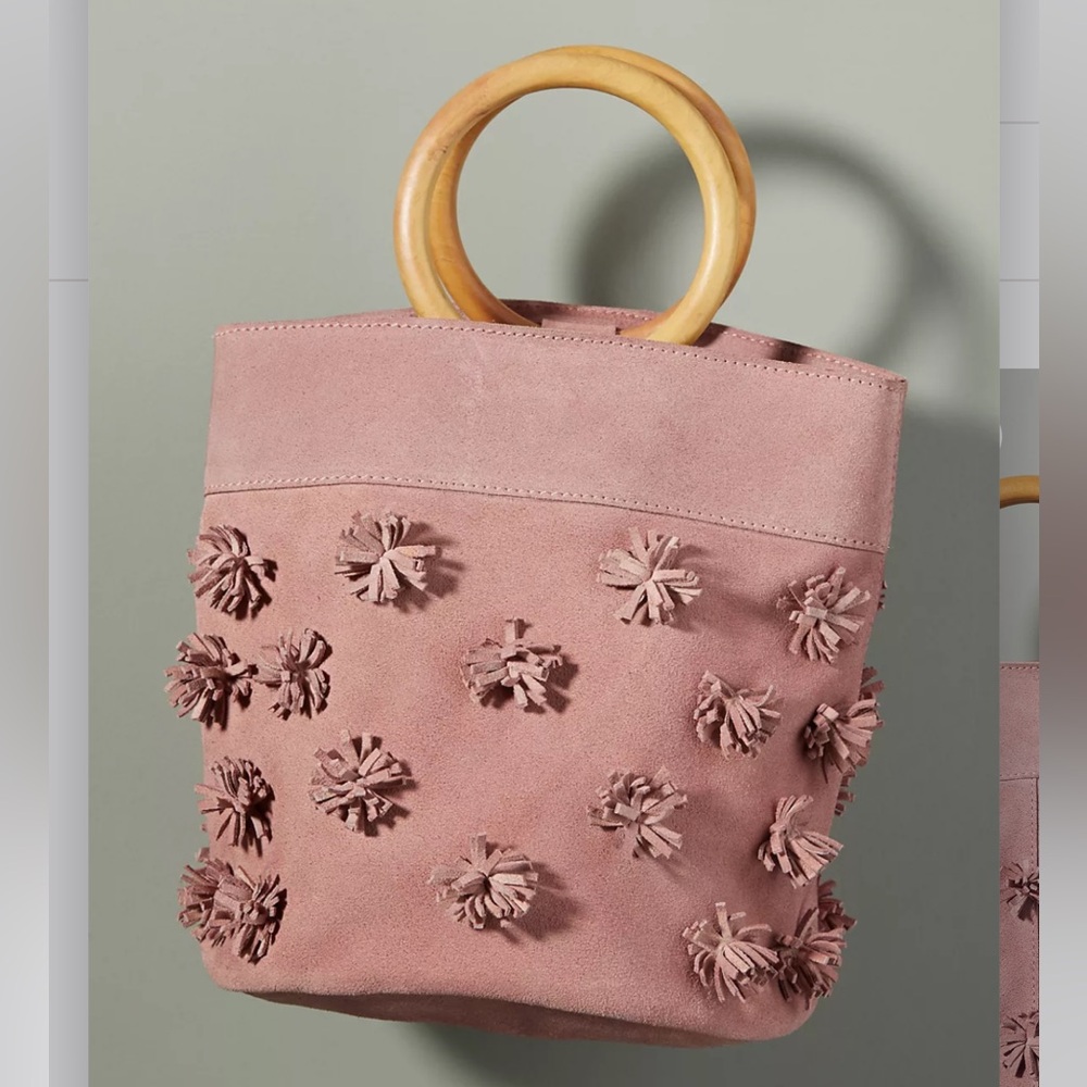 Anthropologie Alana Pommed Bucket Bag